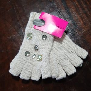 NWT Betsey Johnson Fingerless Gloves